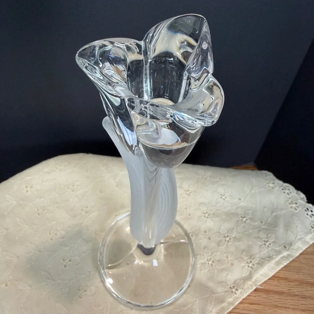Mikasa Spring Aria Lead Crystal Candlestick Holder 8